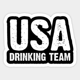 USA Drinking Team v2 Sticker